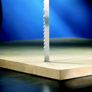 File sharpened Bandsaw blade