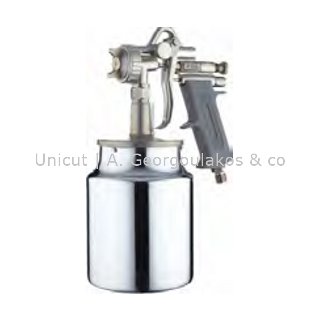 Spray gun with fluid cup provided with screw closing G70S