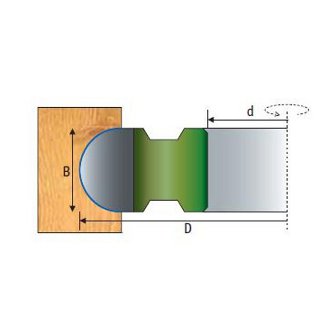 Radius Groove Cutter 1/2