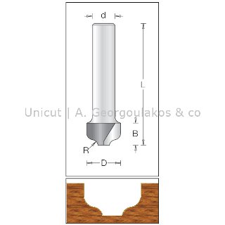 Ogee Bit - Flat Bottom