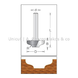 Ogee Bit - Flat Bottom